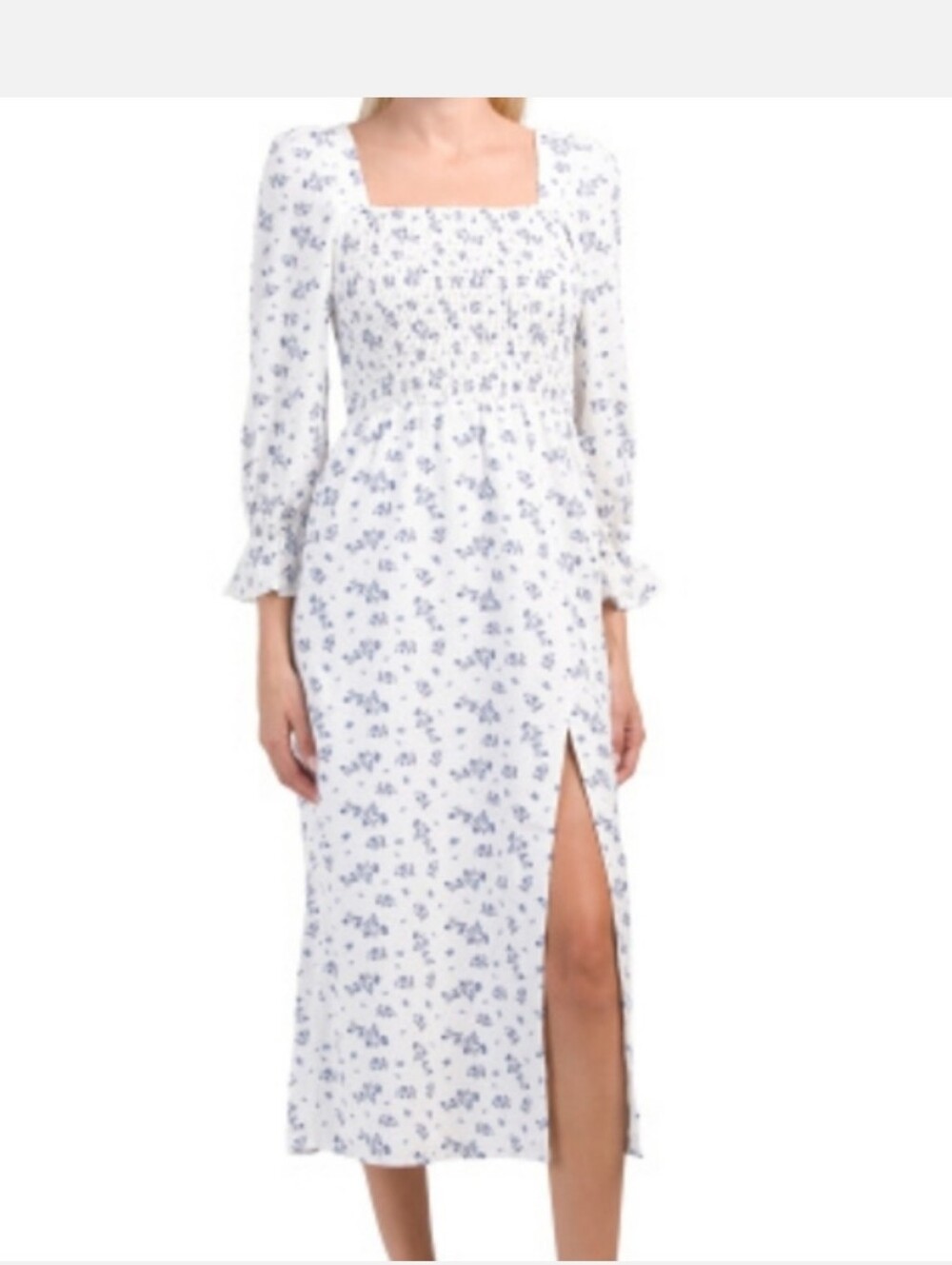 White & Blue Dress